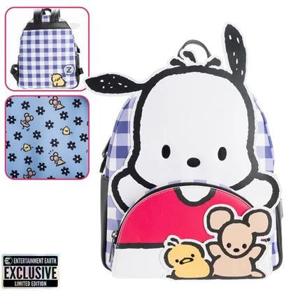 Sanrio Pochacco Cosplay Plaid Mini-Backpack - Entertainment Earth Exclusive