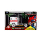 Transformers G1 Optimus Prime Big Rig with Ghostbusters Ecto-1 Graphics 1:24 Scale Die-Cast Metal Vehicle