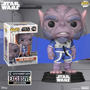 Star Wars: The Mandalorian Zeb Orrelios Funko Pop! Vinyl Figure #716 - Entertainment Earth Exclusive