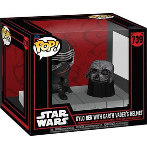 Star Wars Dark Side Kylo Ren with Darth Vader's Helmet Deluxe Funko Pop! Vinyl Figure #739