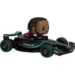 Fórmula 1 Mercedes Lewis Hamilton Super Deluxe Funko Pop! Paseo en vehículo de vinilo n.° 308